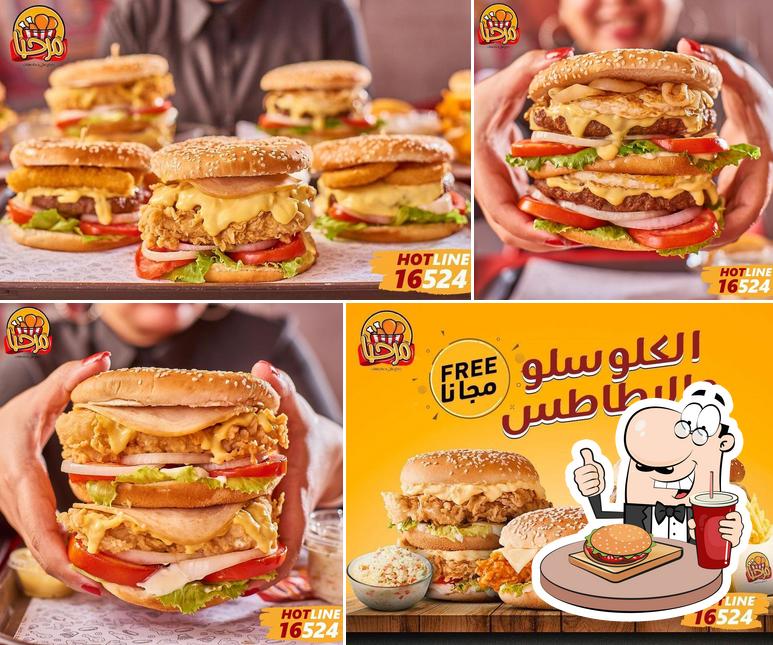 Prenez un hamburger à Marhaba مطعم مرحبا