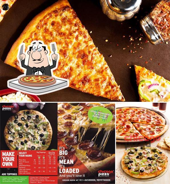 Pick pizza at Chicago Pizza East of Kailash