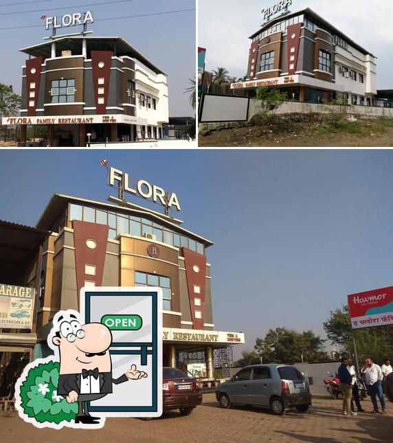 Check out how The Flora Family Restaurant looks outside