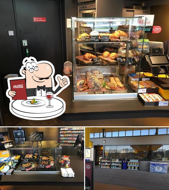Take a look at the image showing food and interior at JET Tankstelle