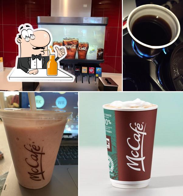 Enjoy a drink at McDonald's