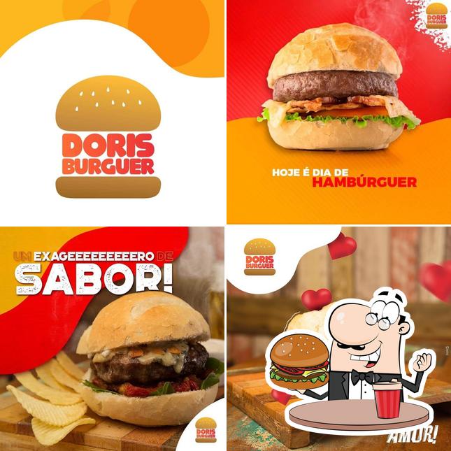 Delicie-se com um hambúrguer no Doris Burguer