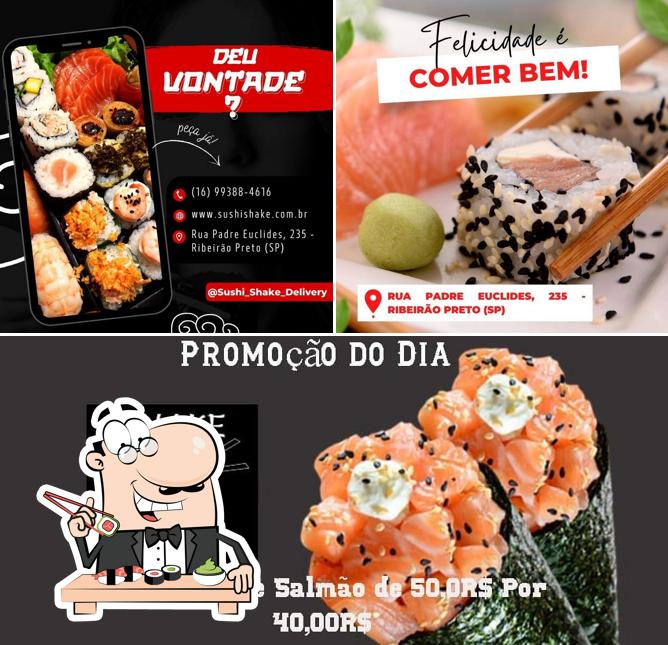 Prove diferentes opções de sushi