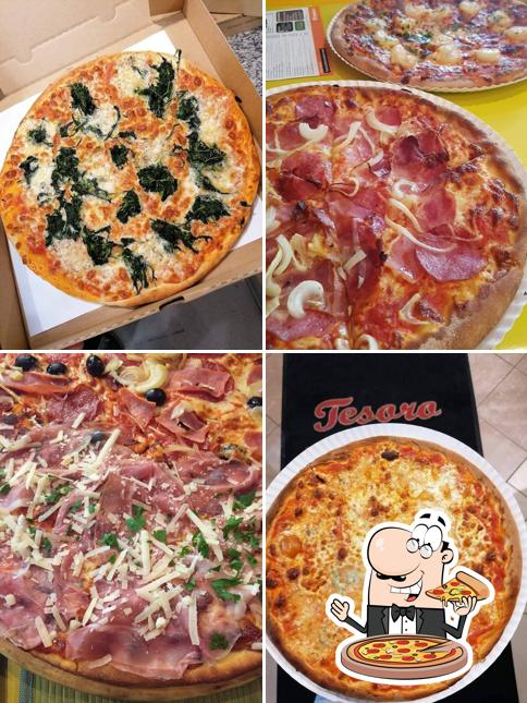 At Tesoro Express, you can order pizza