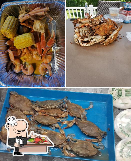 Get various seafood meals offered by Blue Point Crab House