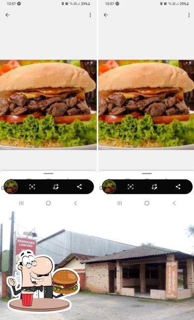 Peça um hambúrguer no Rodrigues Lanches
