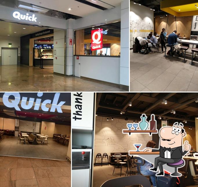 Installez-vous à l'une des tables de Quick Zaventem Pier A