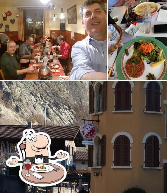 La tavolo da pranzo e interni del ristorante