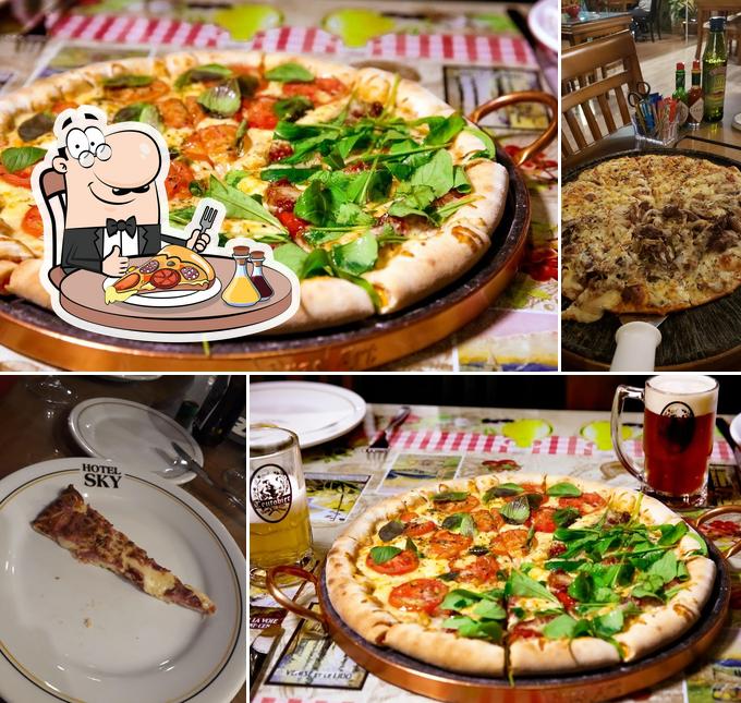 Experimente pizza no La Bella Notte Pizzaria