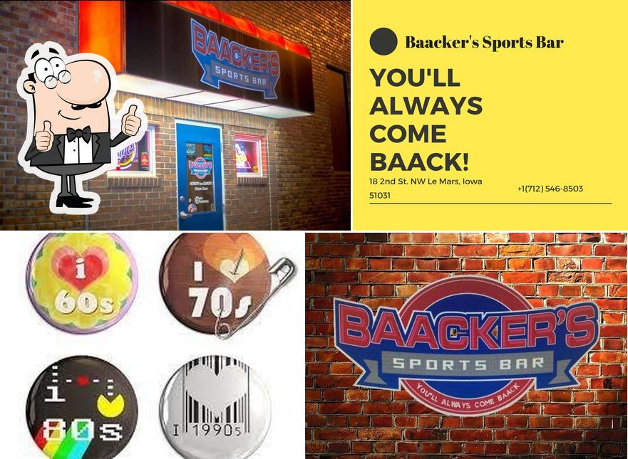 Look at this picture of Baacker's Sports Bar
