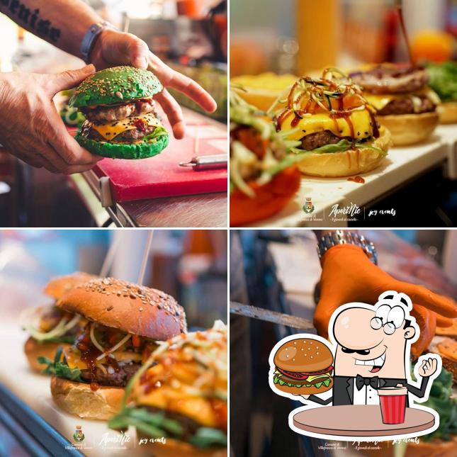 Ordina un hamburger a Al Mitimangio Street Food