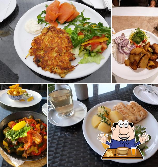 Еда в "Restaurant Hafenblick"