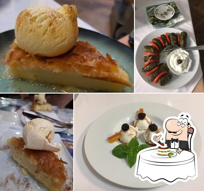 Jamas Griechisches Restaurant sert une sélection de desserts