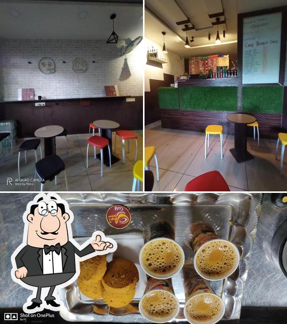 This is the image showing interior and beer at CHAI BISKUT CAFE