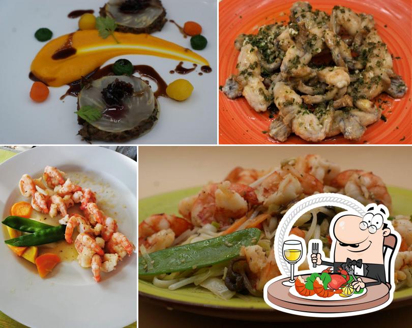 Get seafood at Restaurant Auberge Les Chatons
