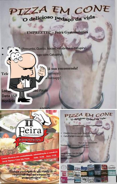 Look at the picture of Pizza em Cone - EmpreEtec