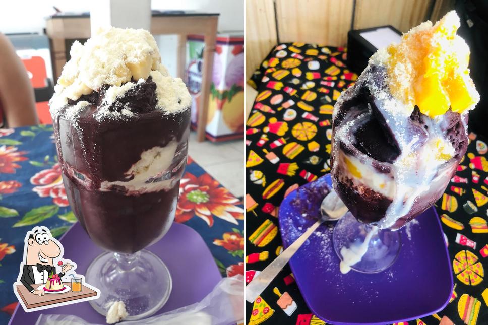 Urbana Açaí Sorveteria e Lanchonete provê uma gama de pratos doces