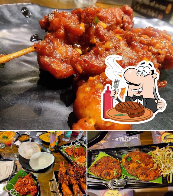 Meat meals are served at COASTAL MACHALI CO