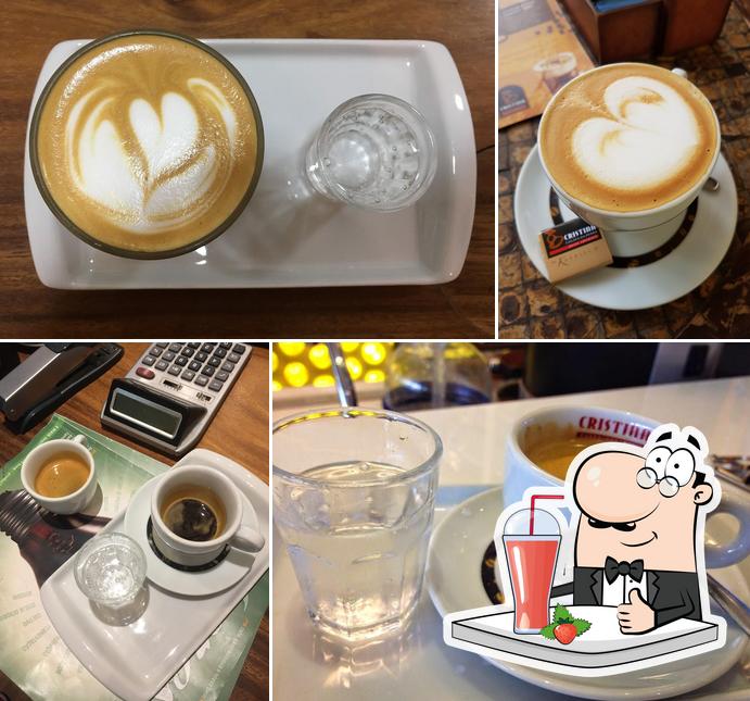 Venha provar diferentes bebidas oferecidos no Café Cristina