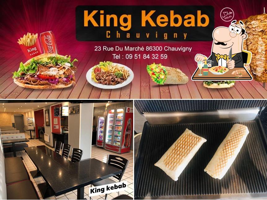 Jetez un coup d’oeil à la photo affichant la nourriture et intérieur concernant King Kebab