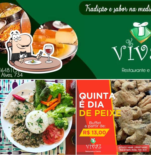 Comida em Vivaz Grill