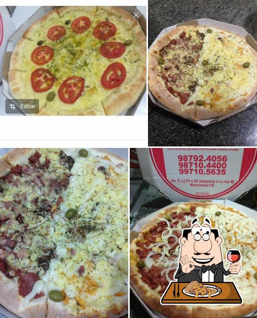 Experimente pizza no Skina Da Esfiha