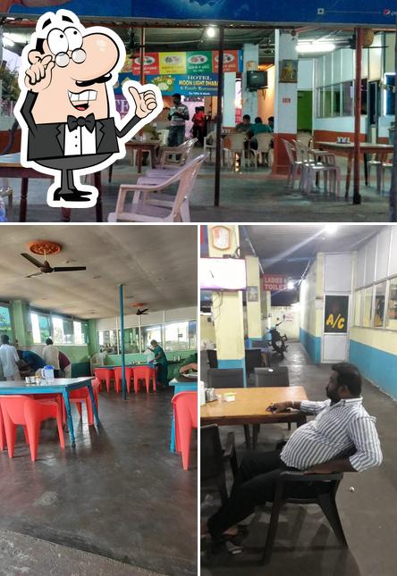 The interior of Sri Balaji Family Restaurant