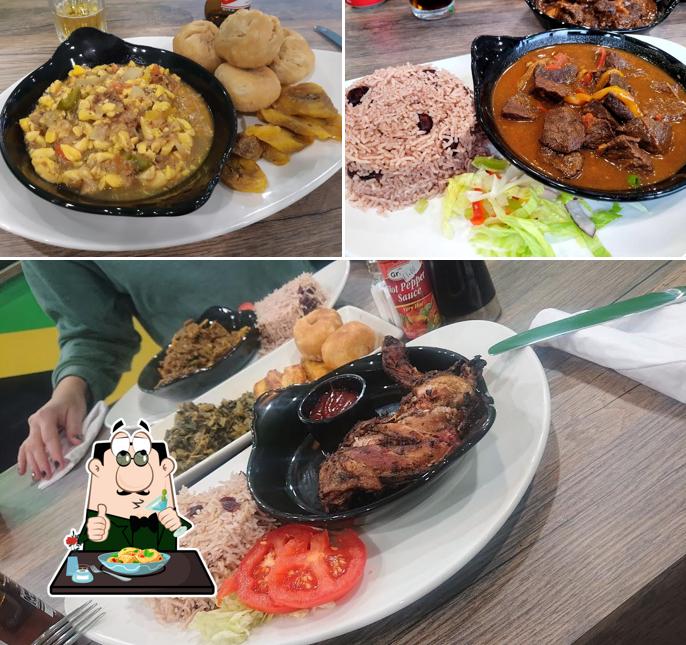 Food at Yanni’s Caribbean Restaurant and Takeaway