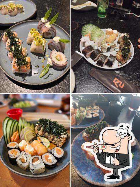 Peça diferentes opções de sushi