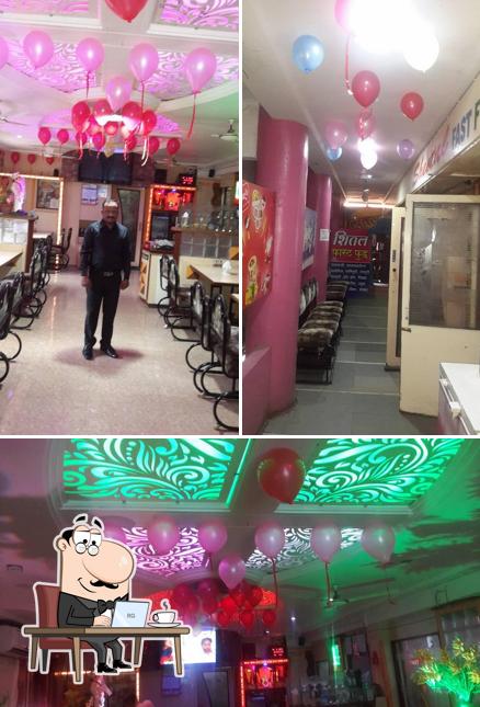 The interior of Sheetal Fast Food