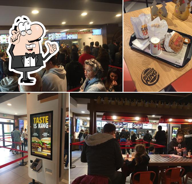 Installez-vous à l'une des tables de Burger King