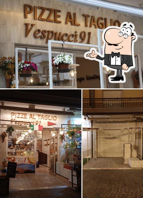 Gli interni di Vespucci 91 - Pizze al taglio