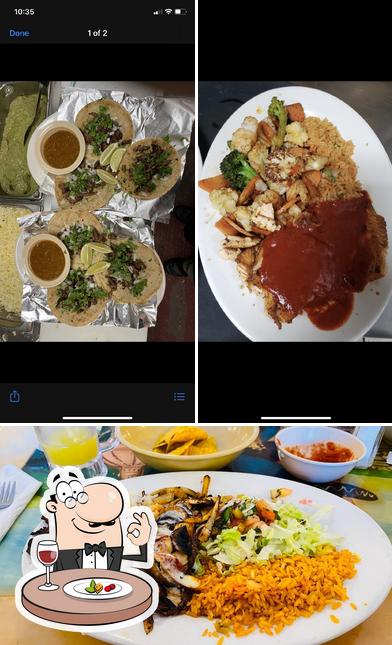 Food at El Agave Mexican Restaurant