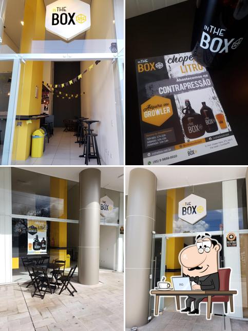 The interior of In The Box Growler Station Chope Artesanal