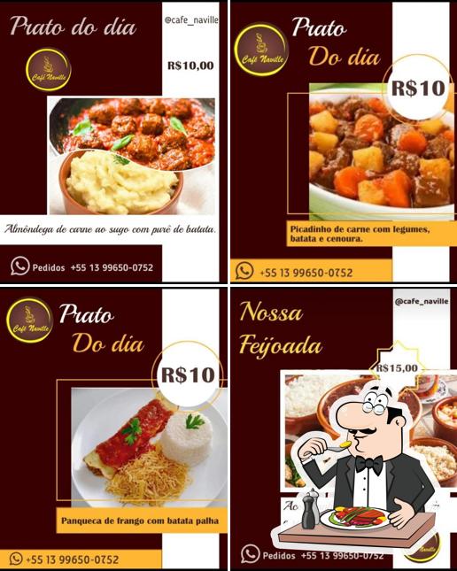 Comida em Café Naville