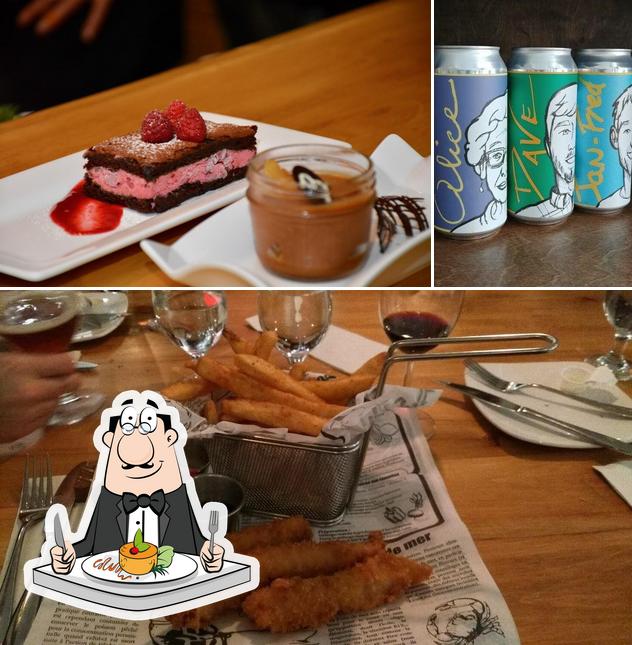 La photo de la nourriture et bière de Restaurant Bistro Station B Val-David’s