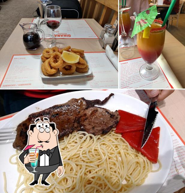 Взгляните на это фото, где видны напитки и еда в OIHANA Restaurant