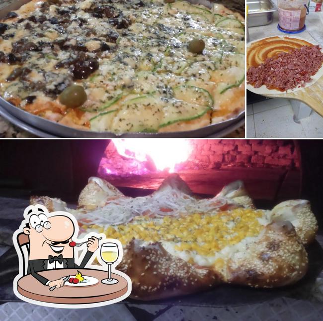 Comida em Master Disk Pizza