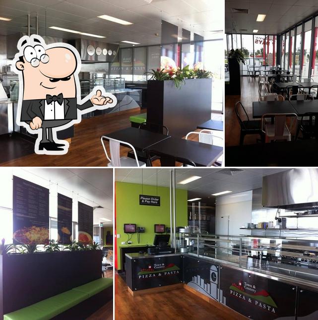 The interior of Town and Country Pizza Bairnsdale