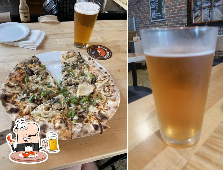 Radius Pizzeria & Pub offers a number of beers
