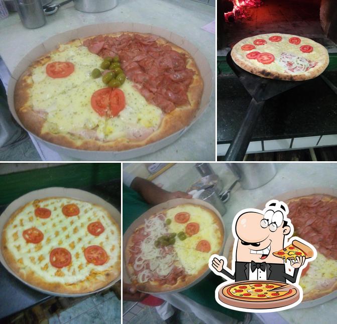 Peça diversos variedades de pizza