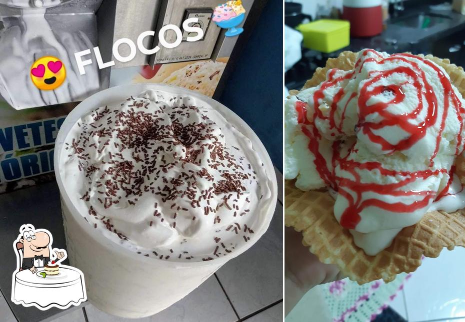 Sorvetes Vitória provê uma variedade de pratos doces