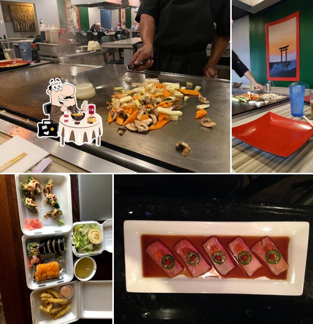 Еда в "Hibachi Japanese Steakhouse and Sushi Restaurant"
