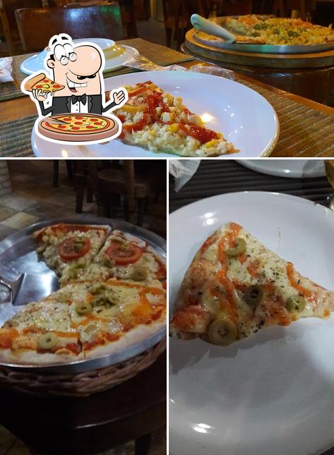 Escolha pizza no Pizzaria Forno a Lenha