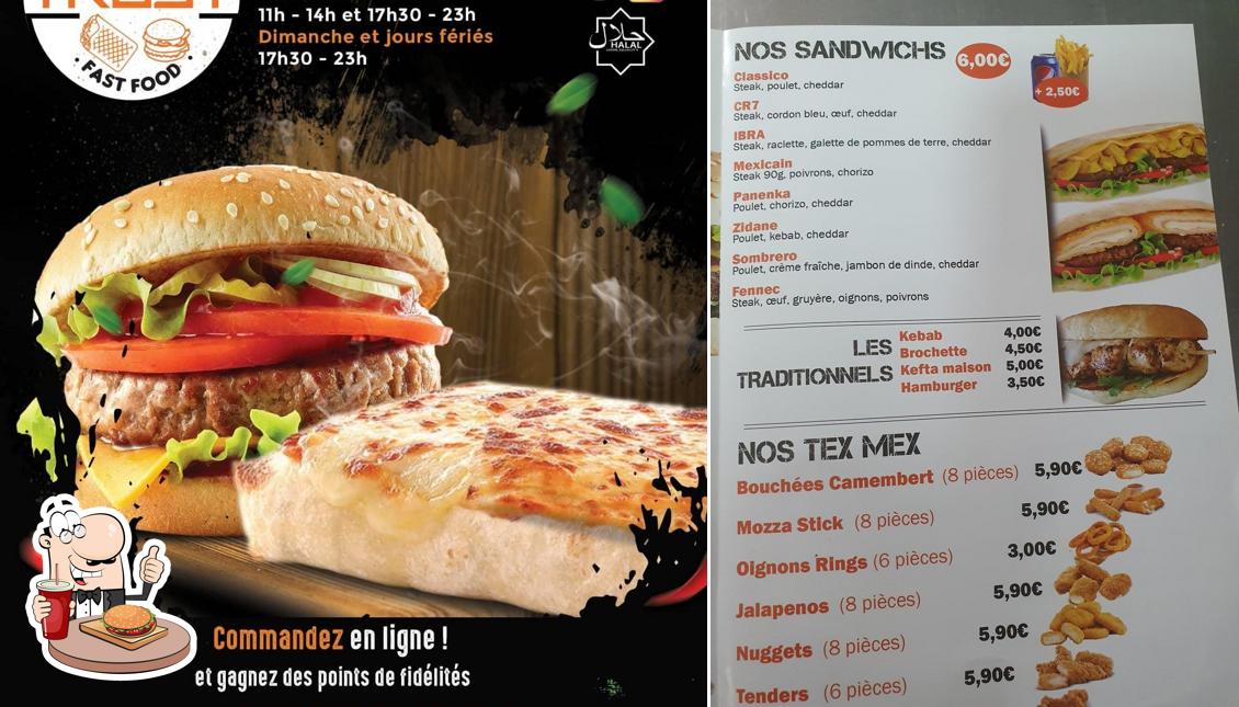 Commandez un hamburger à Mb trust food