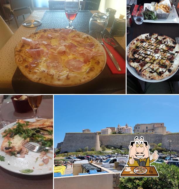 Choisissez des pizzas à A Punta Calvi