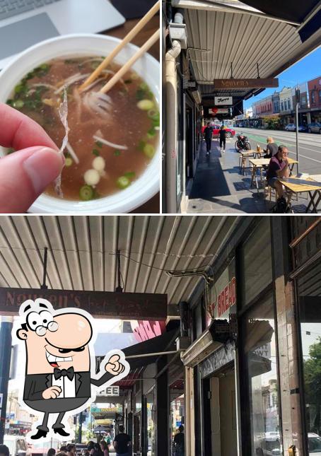 Take a look at the photo showing exterior and food at Nguyen's Hot Bread (Vic)