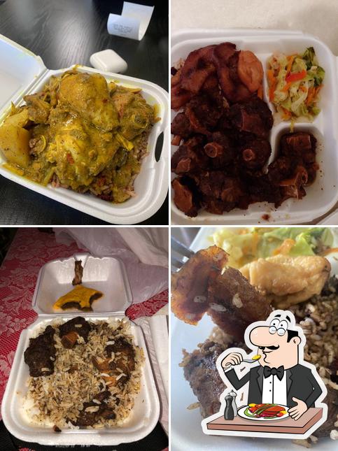 Food at Country Style Jamaican Restaurant