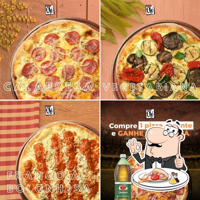 No Olé pizza, você pode desfrutar de pizza