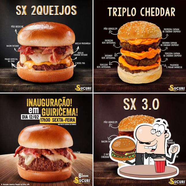 Os hambúrgueres do Sucuri Burguer - Ubá irão saciar diferentes gostos